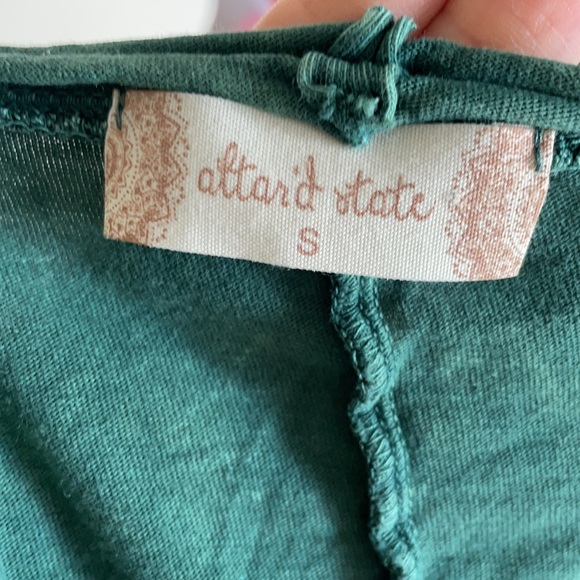 Altar'd State emerald Green Ruffle Hem Tee - Picture 5 of 5